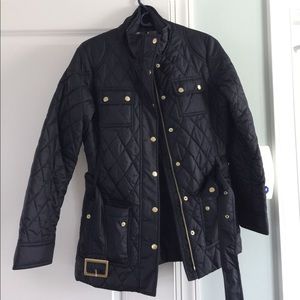 Banana republic navy quilted jacket